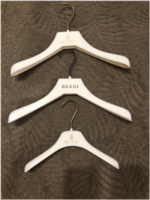 Gucci Kids Designer Felt Hanger Set with Assorted Dress and Shirt Designs