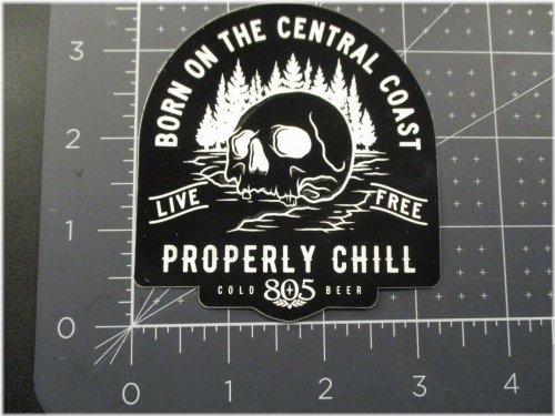 California Chill" Sticker - Featuring Firestone Walker's 805 Craft Beer Brewery