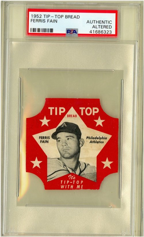 Rare 1952 Ferris Fain Philadelphia Athletics Memorabilia