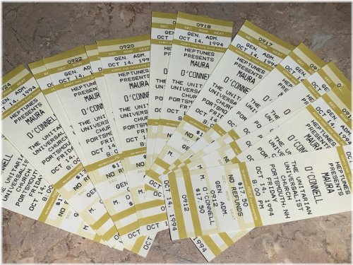 Unitarian Church Portsmouth NH 1994 Concert Tickets Collection