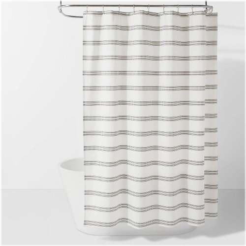 Monochrome Stripe Shower Curtain