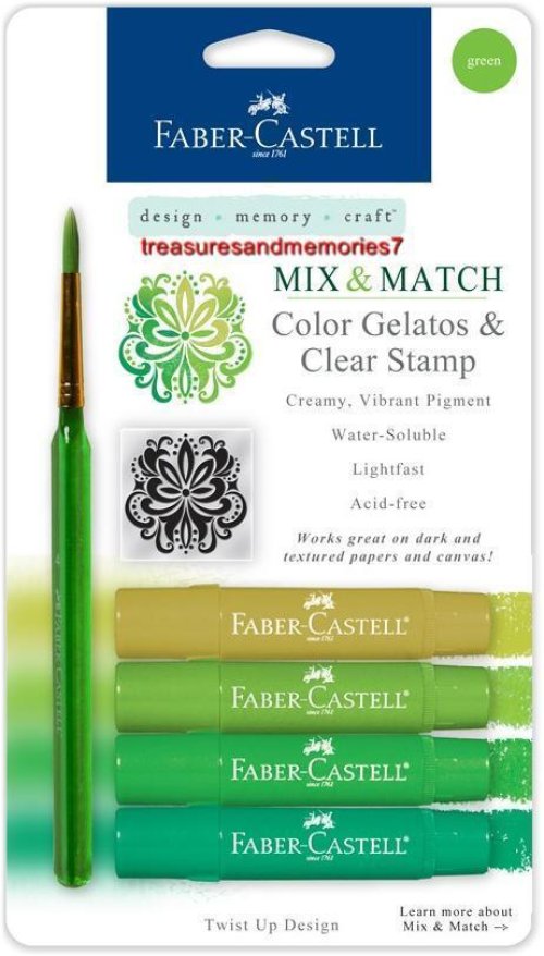 Green Gelatos Stamp Set by Faber-Castell