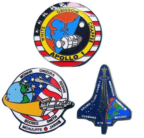 Space Shuttle Exploration Commemorative Pin Set