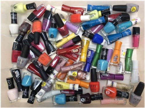 Colorful Nail Polish Collection