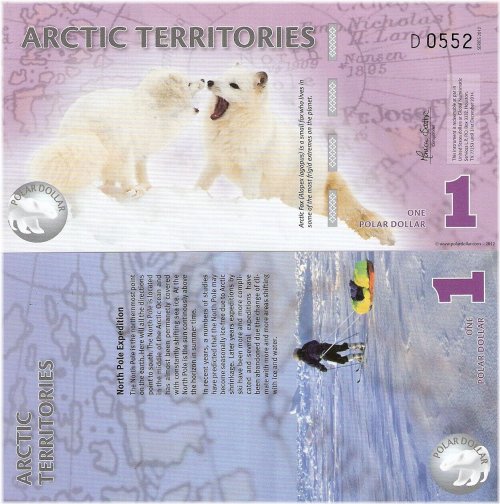 Frozen Denomination: Arctic Foxes Paper Currency