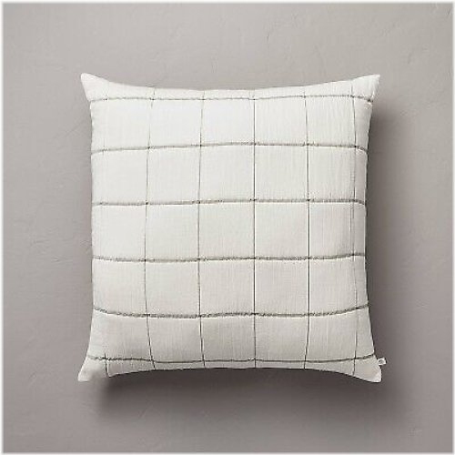 Grid Lines Matelassé Euro Pillow Sham