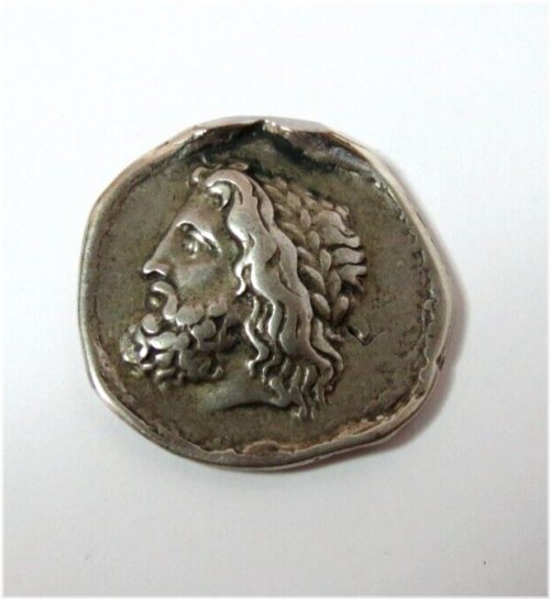 Macedonian Zeus Thunderball Silver Coin