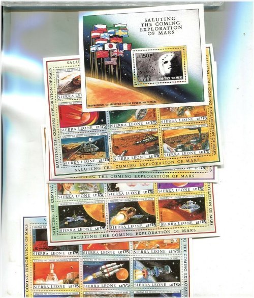 Sierra Leone Mars Exploration Stamp Set