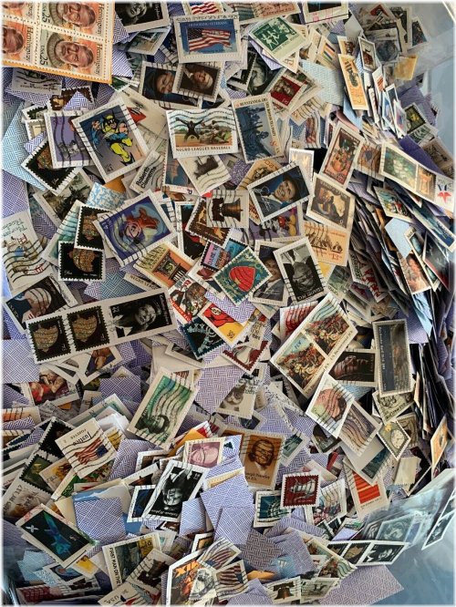 Mixed Vintage US Postage Stamp Lot (200 Pieces)