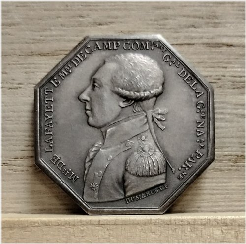 Lafayette's Voluntary Grenadiers Commemorative Silver Medal