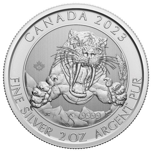 Smilodon Silver Coin