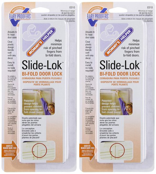 Slide-Lok Bi-Fold Door Child Safety Lock (2 Pack)