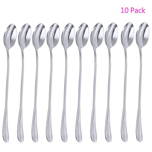 Stainless Steel Long-Handled Spoon Set