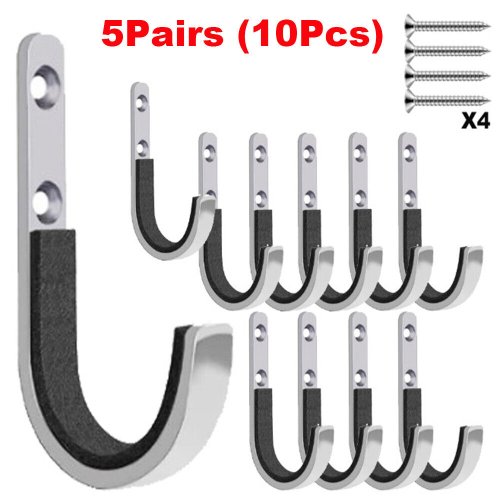 Handcrafted Felt-Lined Wall Mount Gun Hooks