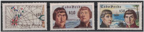 Cape Verde Island Stamp Set - Map and Portraits (1952)