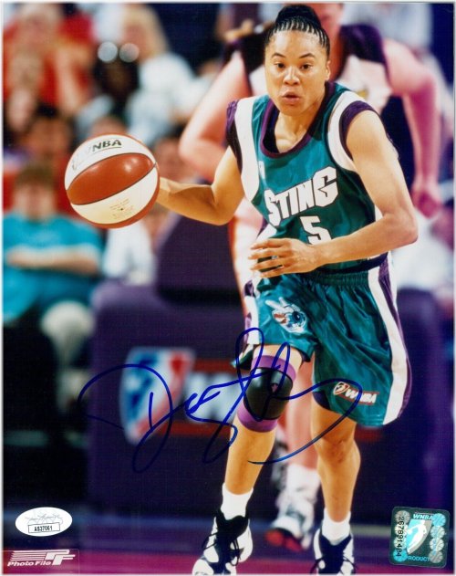Dawn Staley Autographed Charlotte Sting Photo with JSA Certification