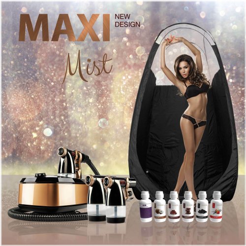 Allure Xena Spray Tanning Kit with Pop-Up Booth and Suntana Tan Solution