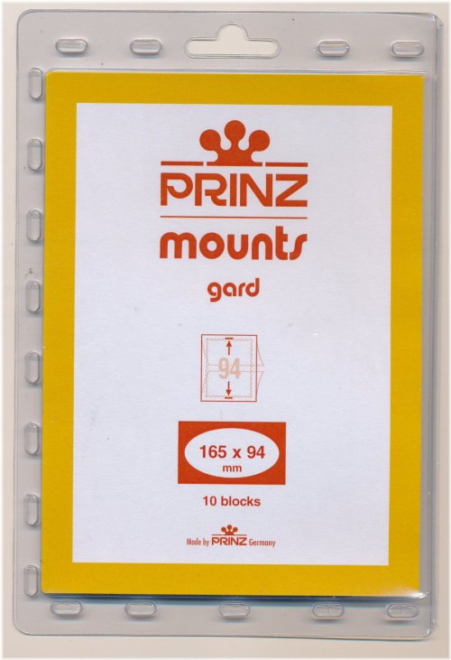 Black Background Stamp Mounts by Prinz Scott (Pack of 10)