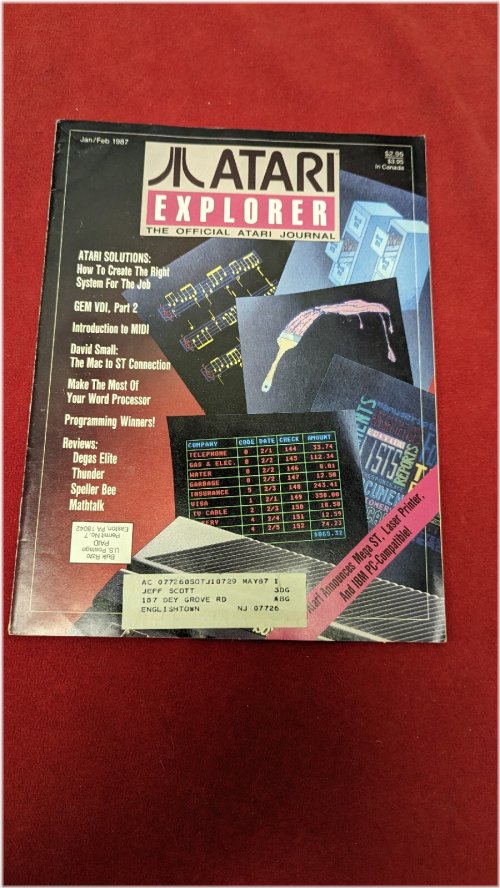 Atari Explorer Magazine January/February 1987
