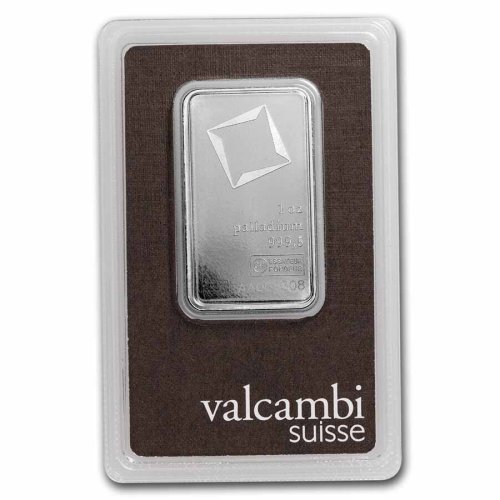 Valcambi Suisse 1 oz Palladium Bar in Assay