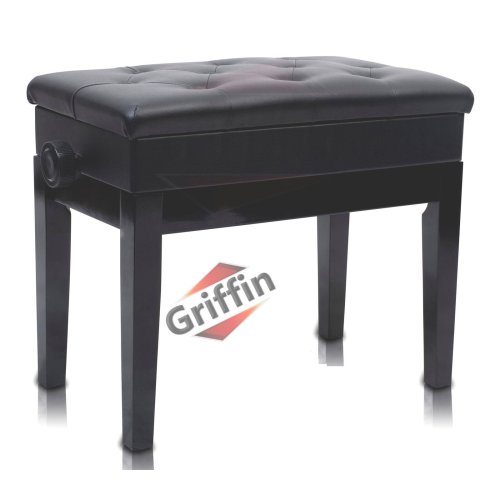 Black Leather Wood Bench