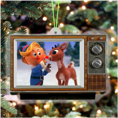 Vintage Reindeer TV Ornament