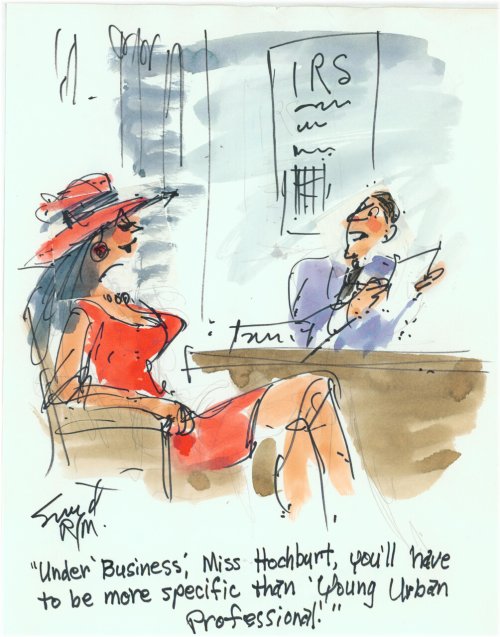 Doug Sneyd Tax Time Preliminary Sketch