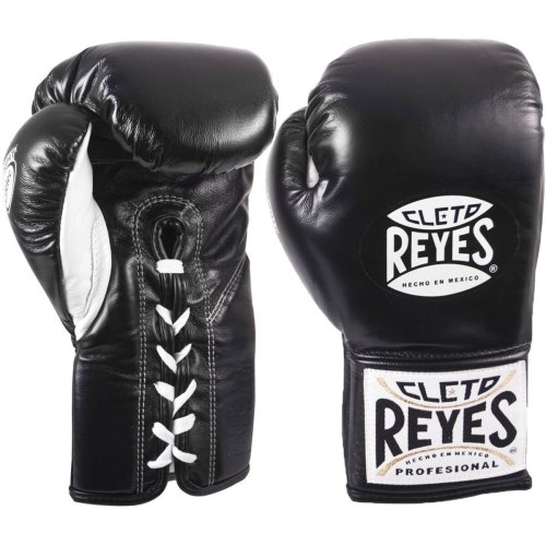 Black Safetec Professional Boxing Gloves by Cleto Reyes