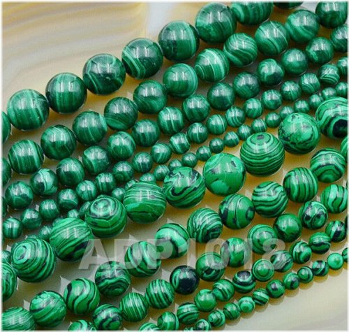 Malachite Round Beads