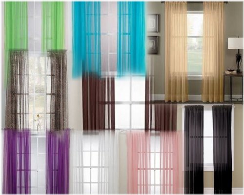 Sheer Elegance Window Panels - Set of 2, 52"x84