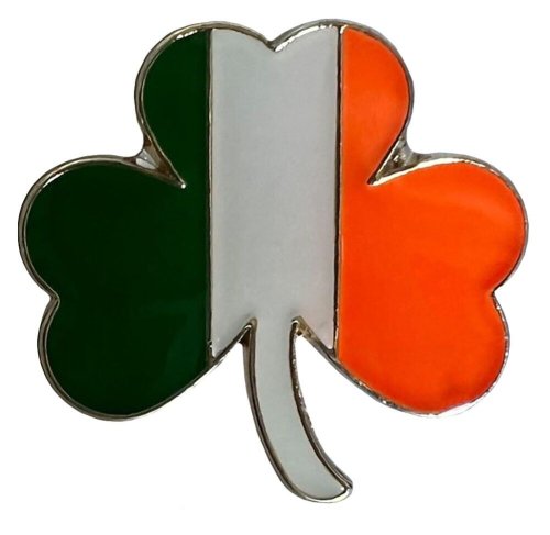 Shamrock Crest Lapel Pin