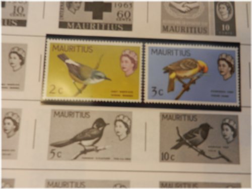 Mauritius Stamp Collection: Birds, Fish, and Birth of Prince William