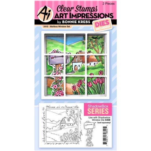 Windowpane Impressions Stamp & Die Set