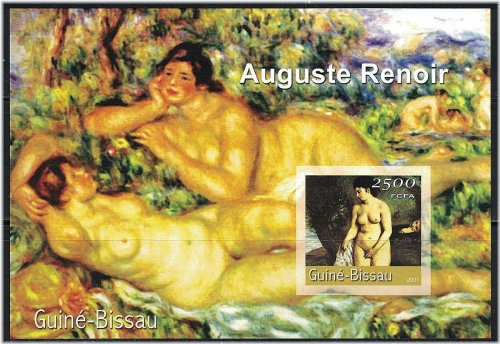Renoir's Exotic Stamp from Guinea-Bissau