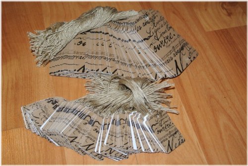 Parisian Scalloped Price Tags with String (set of 200)