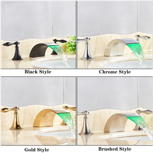 Cascading Stream Double-Handle Faucet