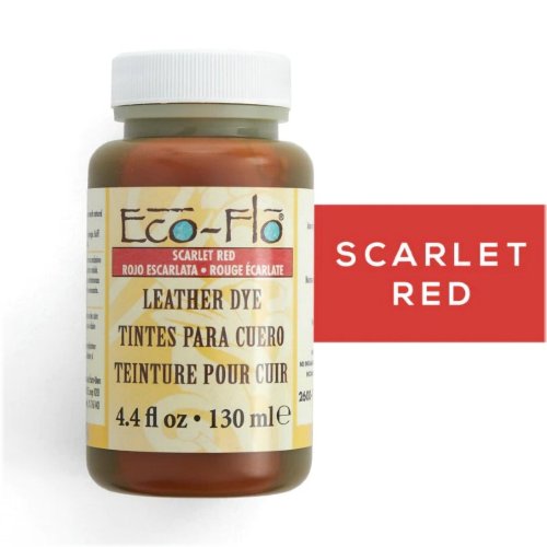 Scarlet Red Leather Dye by Eco-Flo