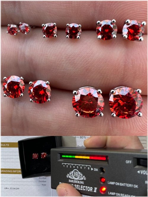 Ruby Ice Studs