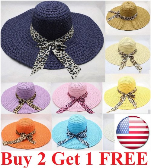 Bowknot Beach Floppy Hat for Women