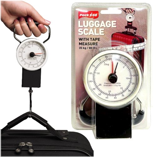 TravelWeigh Tape: Compact Luggage Scale with 1M Measuring Tape