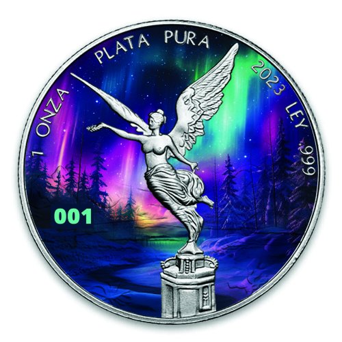 Northern Lights Libertad Silver Coin (2023 Edition)