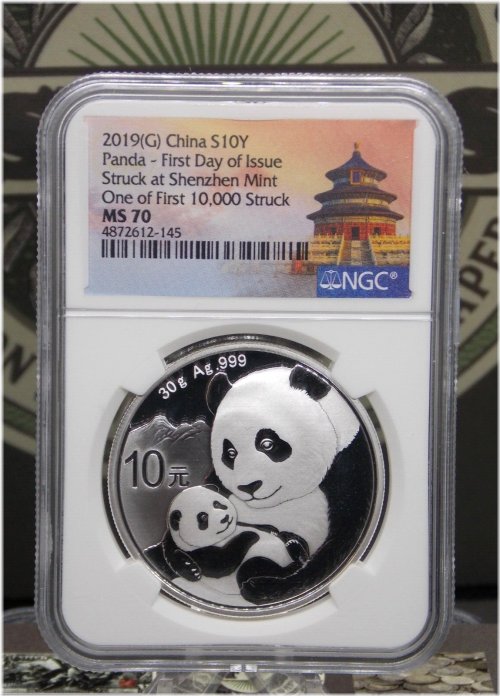 Silver Panda Minted Coin