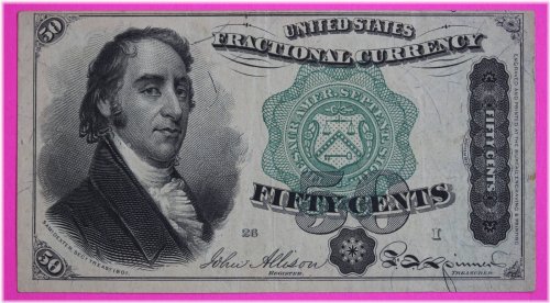 Sam Dexter 50 Cents Fractional Currency Note (1863)