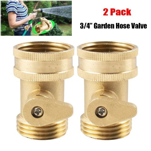 Brass Garden Hose Shut Off Valve Set