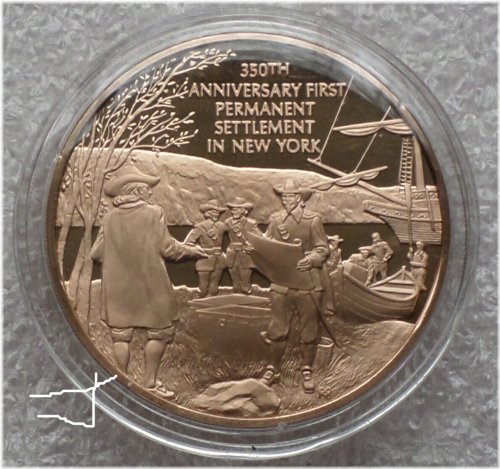 New Amsterdam Settlement Commemorative Bronze Medal