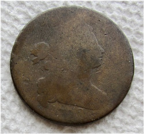 Early Date Die Crack Draped Bust Cent