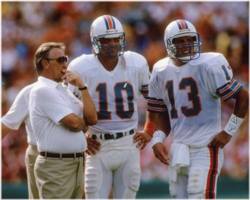 Legendary Miami Dolphins Trio Vintage Photo
