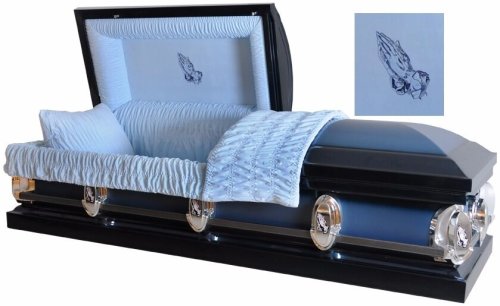 Praying Hands Memorial Casket