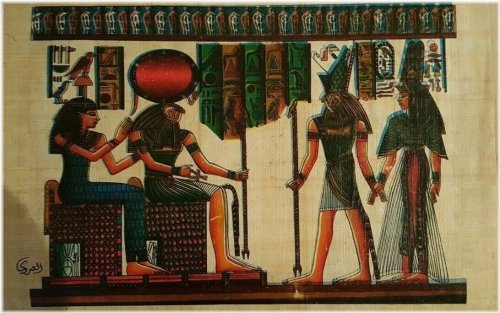 Nile Treasures: Hand-Painted Egyptian Papyrus Drawings