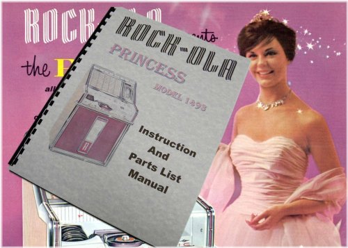 Rock Ola Model 1493 Princess Jukebox Instruction & Parts Manual 1962